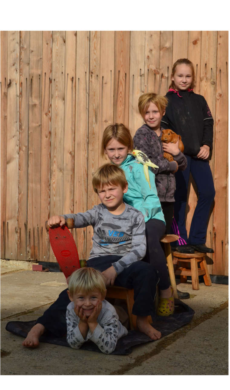 Johanka, Sofia, Lada, Jan a Vojta